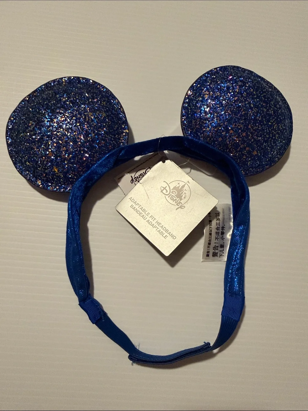 Disney Royal Blue Glitter Mickey Ear Headband - Adjustable